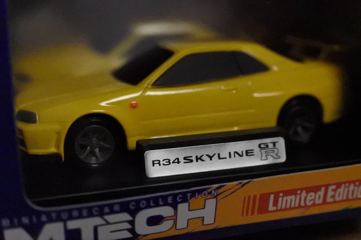 Amazon.co.jp: Mtech Limited Edition R34 Skyline GT-R Yellow 1/43