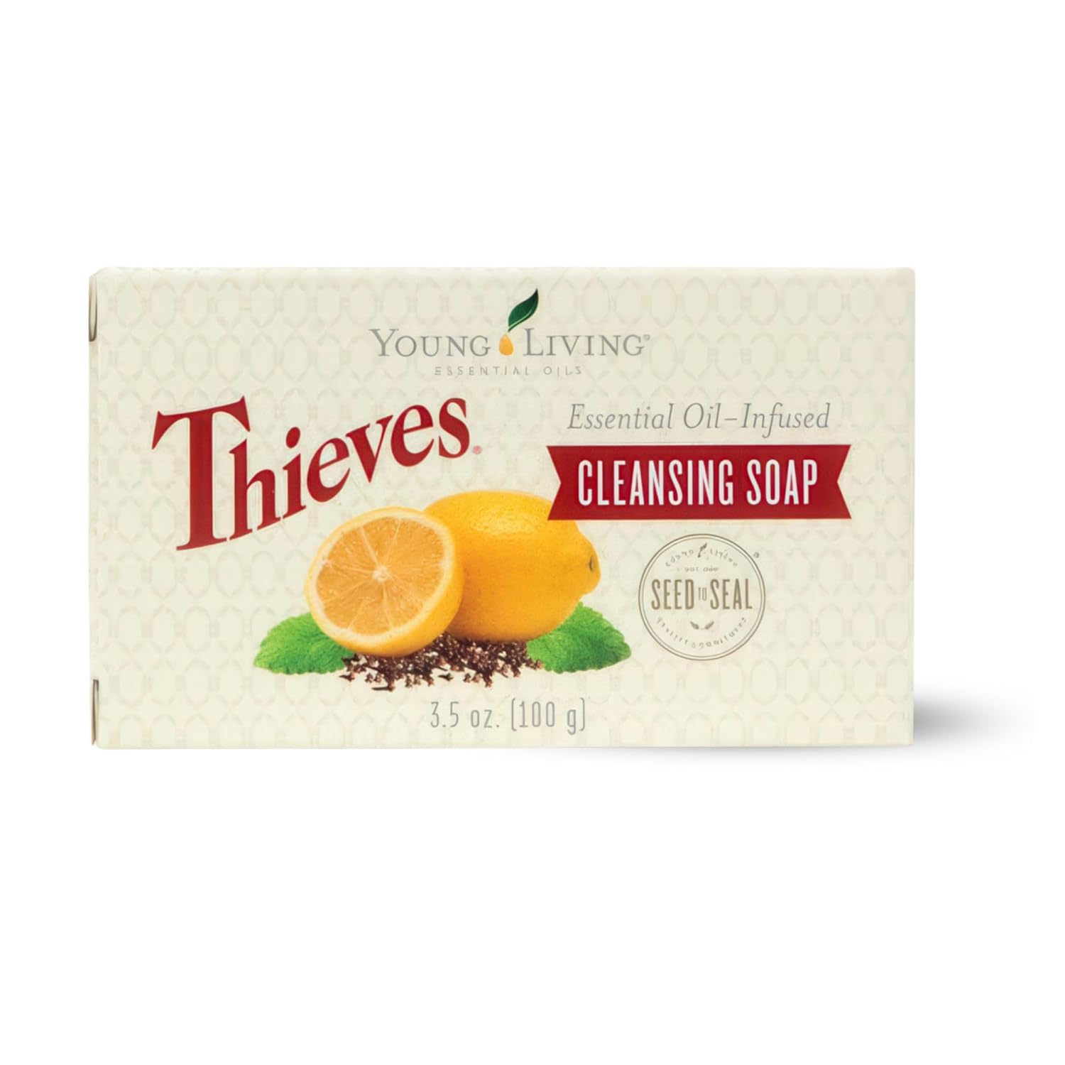 Thieves Cleansing Soap | 3.5 oz | Gentle Exfoliation and Moisturizing with Olive, Coconut, Jojoba, and Wolfberry Oils | Long-Lasting Bar with Young Living’s Signature Thieves Essential Oil Blend Thieves Cleansing Soap | 3.5 oz | Gentle Exfoliation and Moisturizing with Olive, Coconut, Jojoba, and Wolfberry Oils | Long-Lasting Bar with Young Living’s Signature Thieves Essential Oil Blend