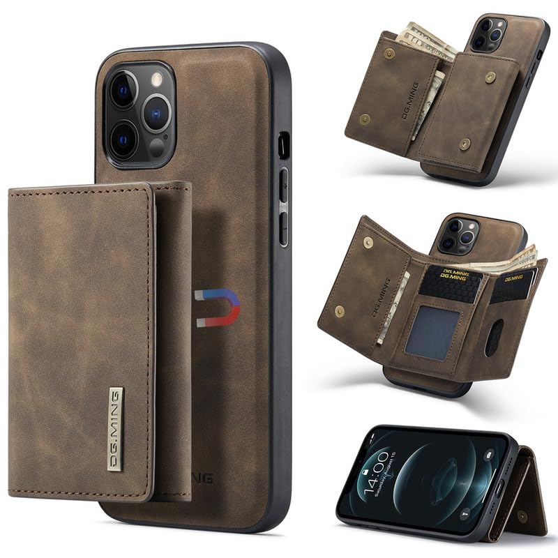 Coque iPhone 14 Pro housse portefeuille magnétique et étui protection antichoc