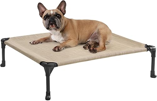 Miniatura 16 de Veehoo Cama Elevada para Perros al Aire Libre para Perros Pequeños, Camas Cots Elevadas Refrescantes para Perros Plataforma de Entrenamiento Fuera