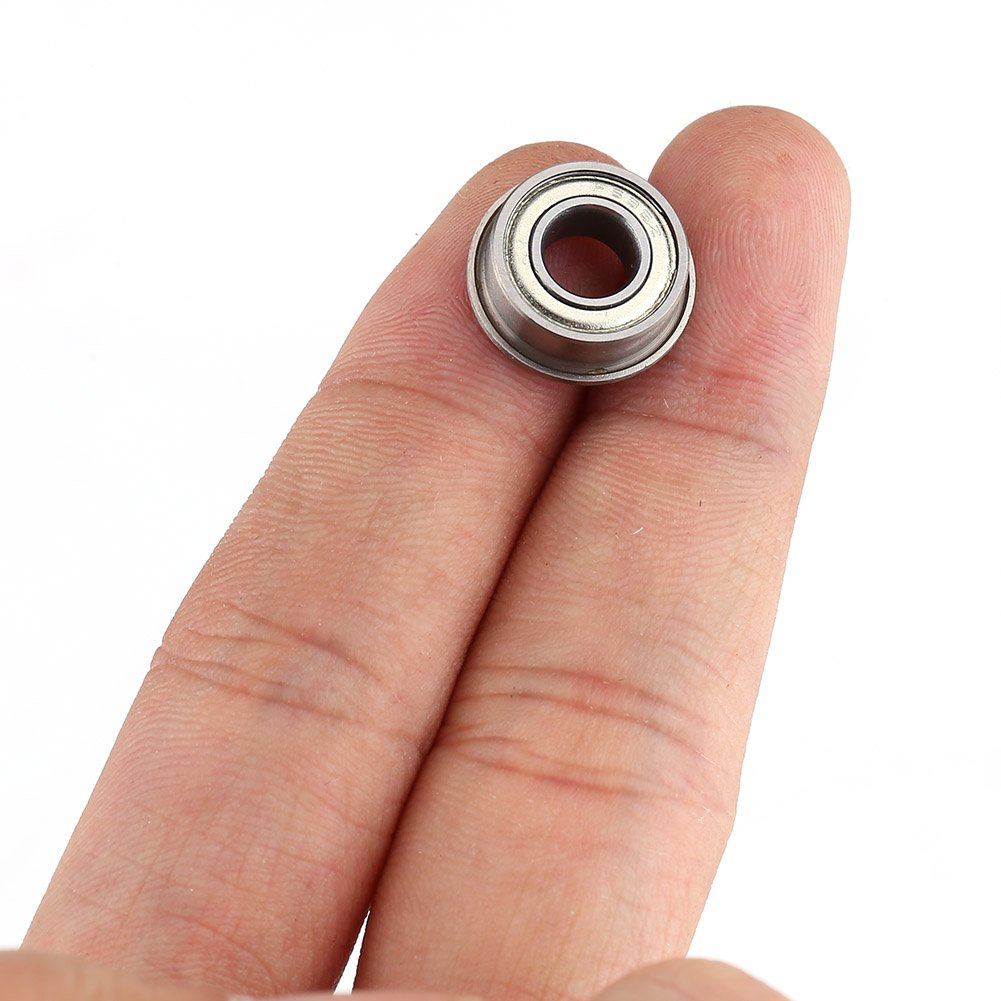 Flanged Bearing, PTFE Lined, Steel, 3/64 in Flange Thickness x 11/16 in Flange Diameter, 3/8 in ID x 15/32 in OD x 3/8 in Long