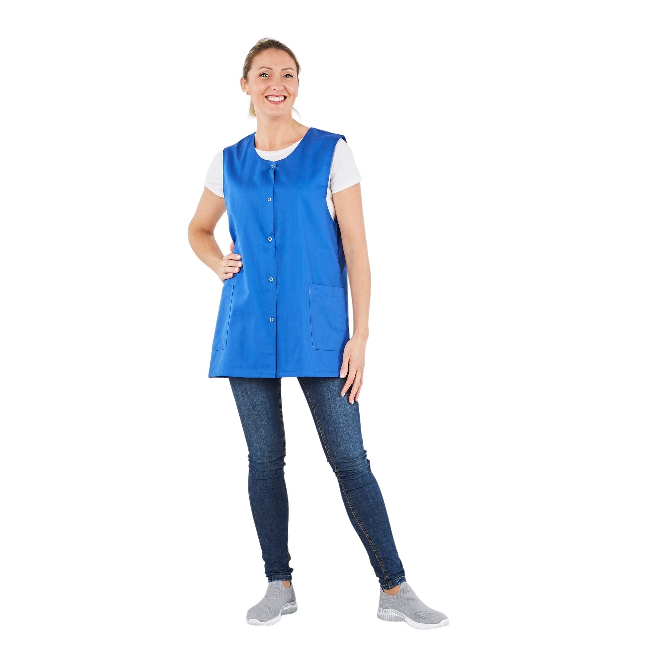 Hurry Jump Tablier Ménage Blouse Femme de ménage sans manches