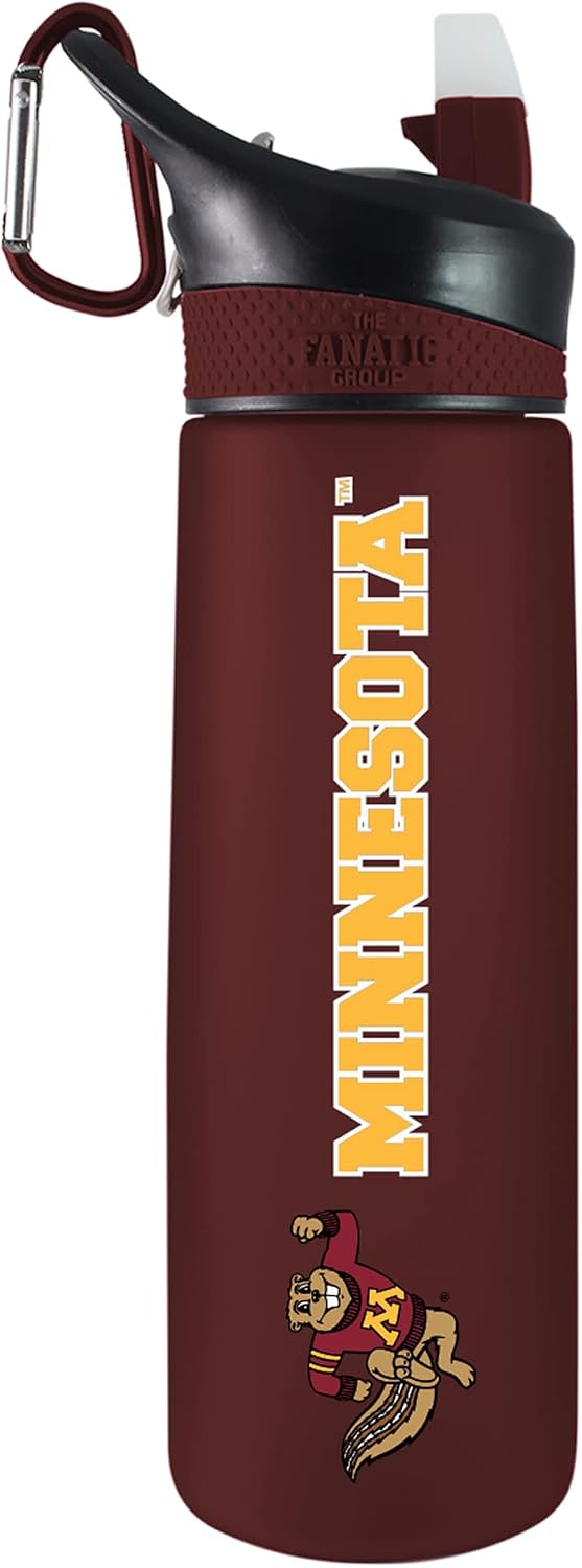 University of Minnesota Tritan Plastic Frosted Sport Bottle, Design-1 - Burgundy