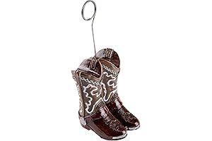 Adorable Mini Cowboy Boots Photo/Balloon Holder Party Accessory