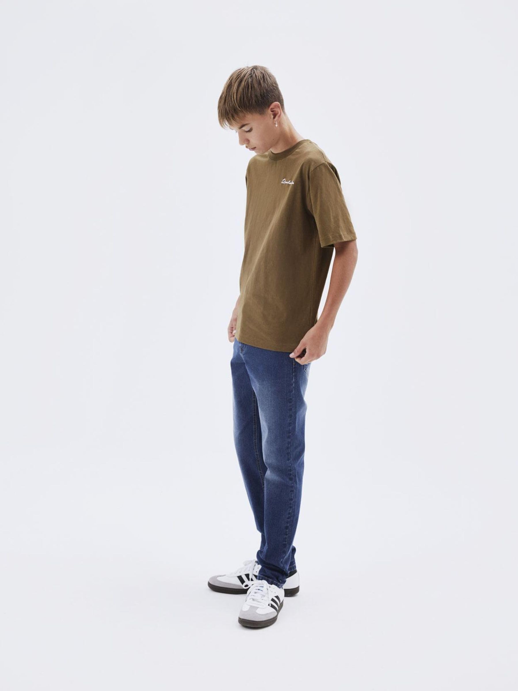 NAME IT Nlmteppe DNM Reg Pant Jeans Dritti Bambini e Ragazzi
