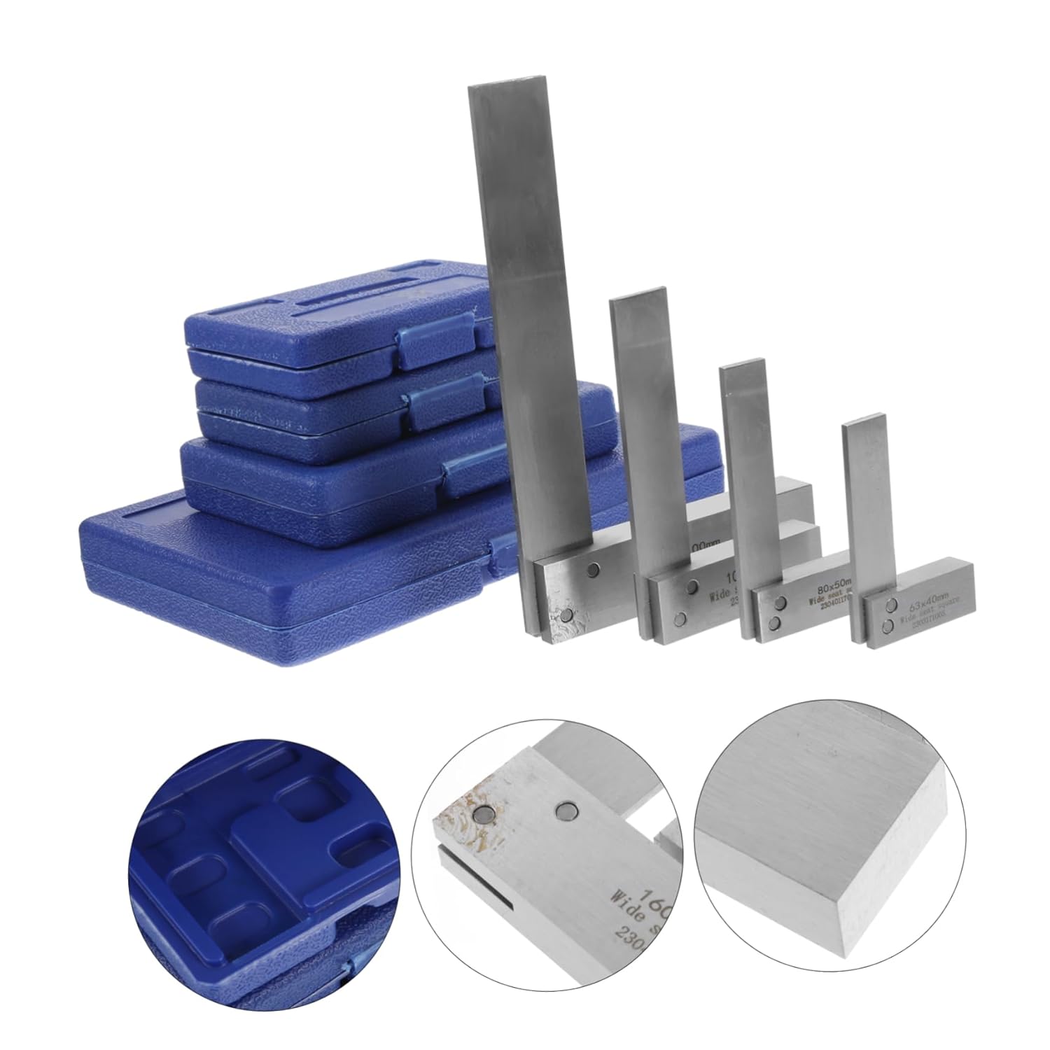 1set Precision Machinist Square Engineer Carpenter Square High Accuracy Tools for Woodworking Engineering Shaped Measuring Tools