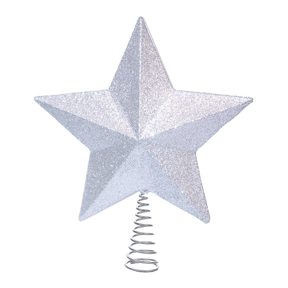 Kurt Adler Arbre en Forme d'étoile Argenté 34,8 cm