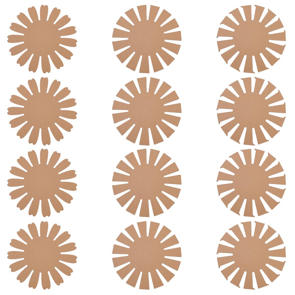 FREEBLOSS - Base de cesta tejida (12 piezas) para tejer cestas, 3 estilos, formas para hacer cestas para principiantes, plantilla de papel para cestas tejidas, suministros para hacer cestas, cesta de papel corrugado para actividades de Pascua
