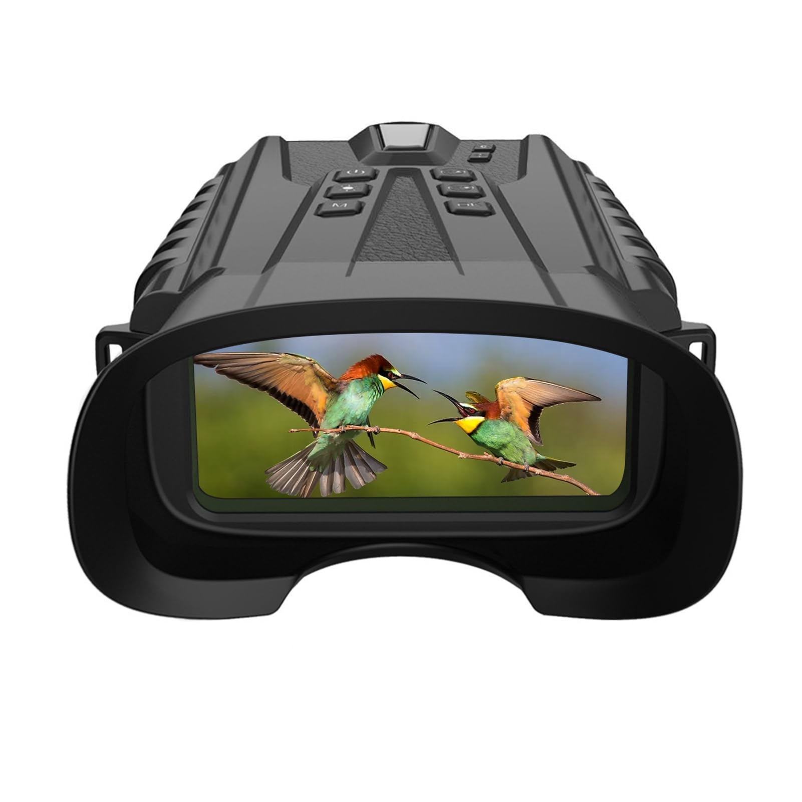 Jumelles de vision nocturne 500 m zoom optique 4x numérique 8x rechargeable 5200 mAh observation oiseaux camping chasse