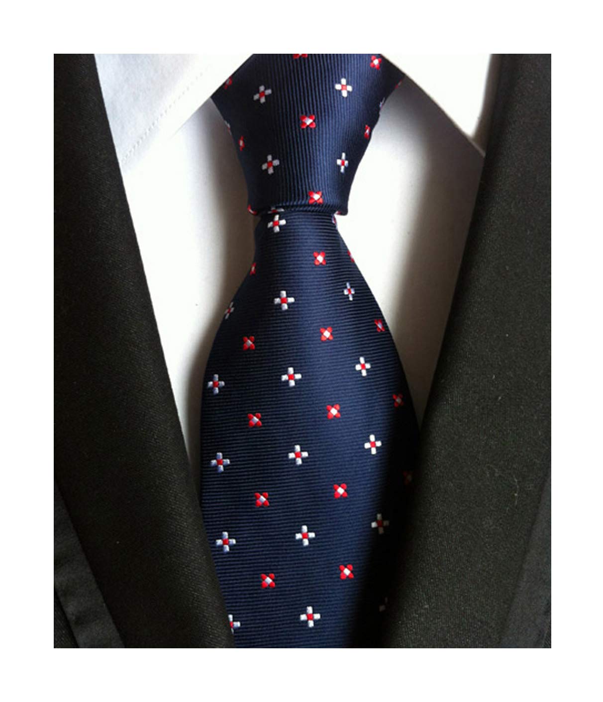 Men's Classic Solid Color Ties Soft Business Casual Attire Suit Neckties