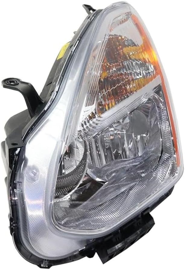 KarParts360 For Nissan Rogue 2011 2012 2013 Headlight Passenger Side | HID | Clear Lens | Chrome Housing | Excluded Bulbs | Replacement For NI2503218, NI2503220 | 26010-1VK1A, 26010-1VK1B