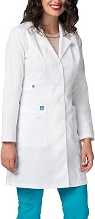 Adar Universal Stretch Lab Coat for Women - 36" Tab-Waist Lab Coat