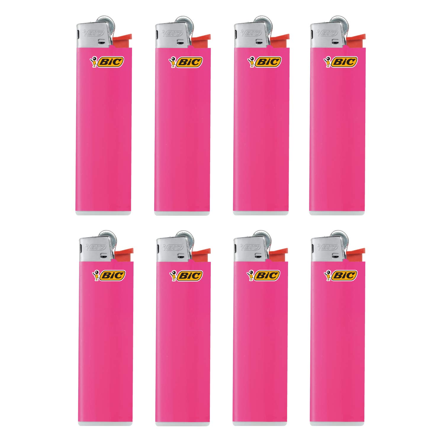 Bicジャパン ビック(Bic) ライター J23 スリム 使い捨て やすり ピンク 8本セット J23E-PNK8P