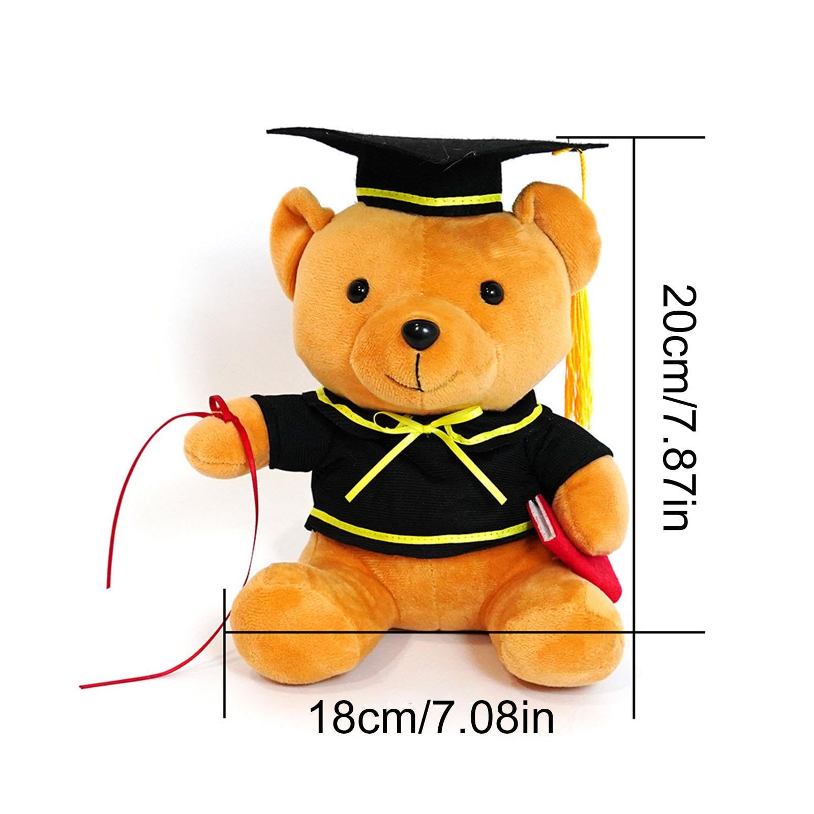 Orsacchiotto Con Toga E Cappello Per Laurea – 23 Cm – Peluche Morbido Regalo Per Laureati – Gadget Simpatico