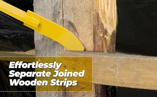 Premier Pry Bar – Open Angle Heavy Duty Pro Bar | Leverage To Handle Any Job | Prying Concrete Forms, Embedded Objects, Aligning Walls Or Heavy Pipes | Heavy Duty Construction #TOP3