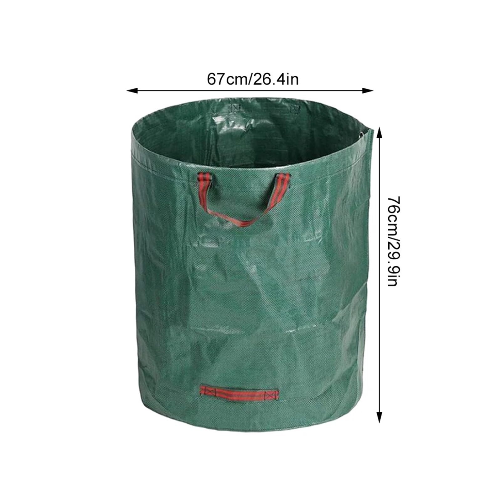 3 pezzi Sacchi for rifiuti da giardino resistenti, pieghevoli, riutilizzabili, for una facile conservazione, guanti da 272 l