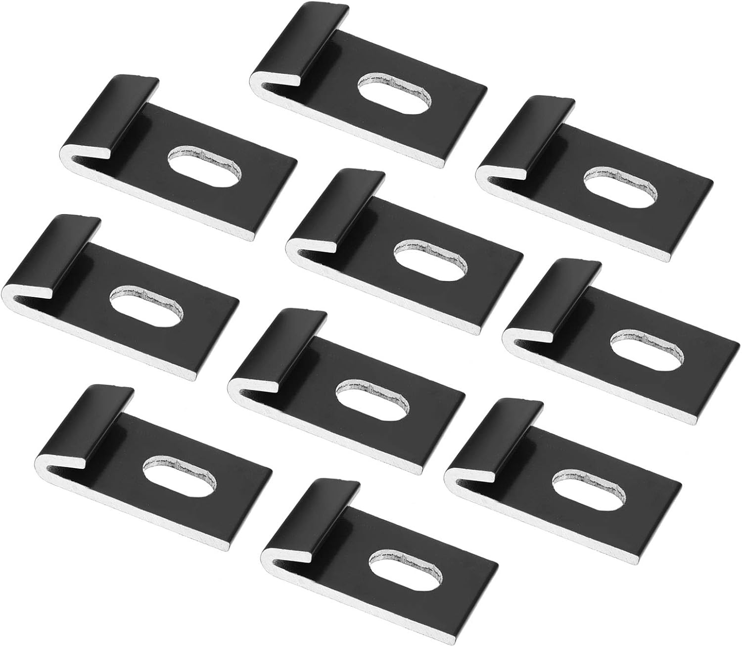 10Pcs Aluminum Base Clips for Greenhouses - Durable Metal Fixings with Excellent Corrosion Resistance - Easy Installation for Secure Hold - Space-Saving Design