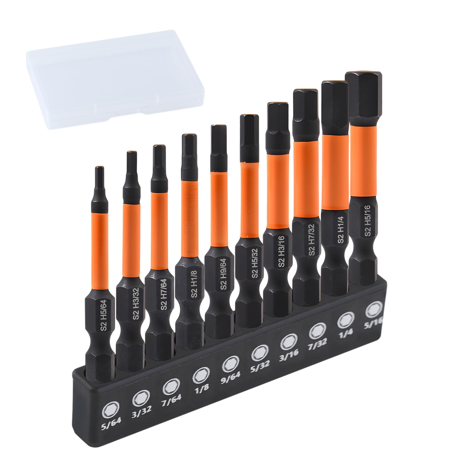 Amazon | LEONTOOL 六角レンチ ビット 10個 メートルSAE(5/64-5/16