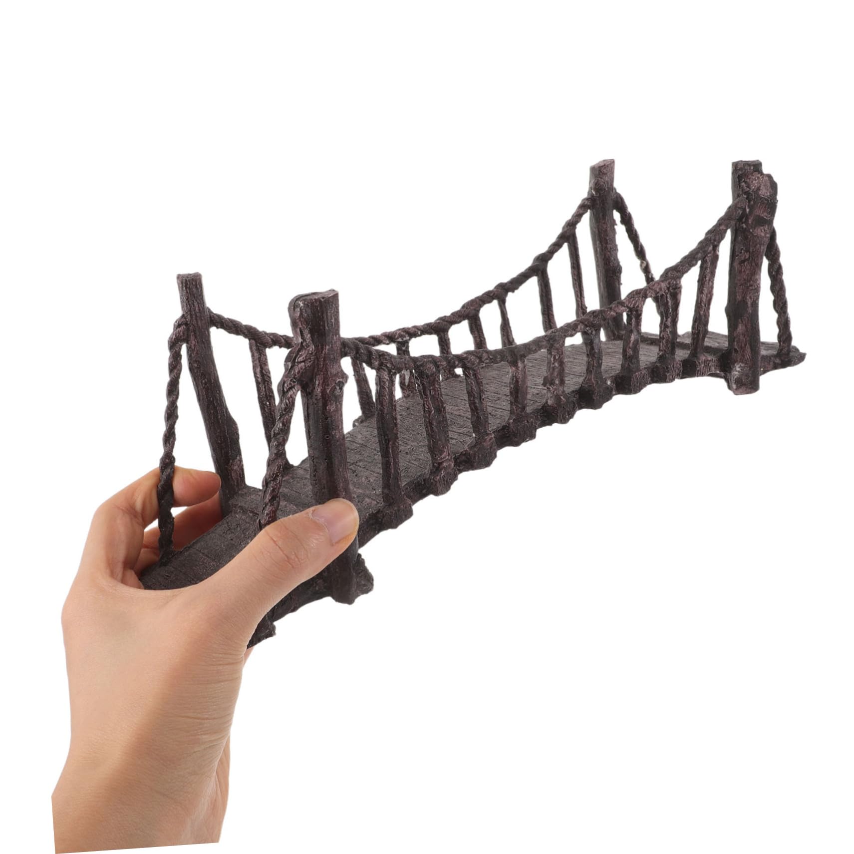 Toyvian 5pièces Décoration Aquarium Japonais Ornements pour Aquarium Ornement De Pont Suspendu Petit Pont Décoration De Jardin Féerique Miniature De Jardin Miniatures