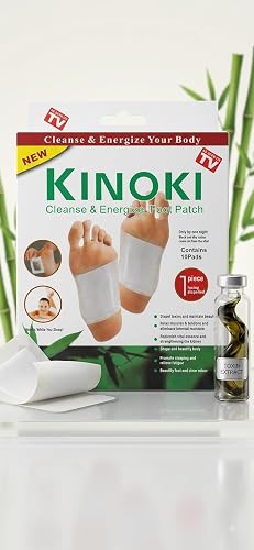 Cleanse & Energize Detox Foot Patches, 10 Pads | Overnight Action, Relieves Fatigue, Promotes Sleep, Foot Odour Care, 5 Pairs Included