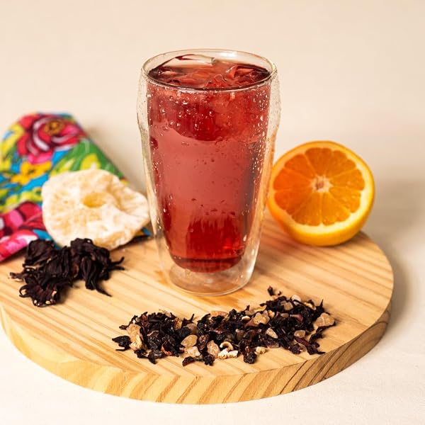 TEA SHOP - Infusión Cocktail de Frutas 250g - 125 Tazas - Infusión a Granel - Aromática y vitamínica de fruta y flores con hibisco, piña, papaya, pasas, escaramujo y naranja - Propiedades - 2