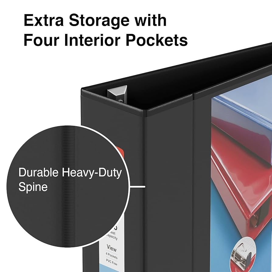 IMF バインダー Amazon.com : Staples 82664 Heavy Duty 4-Inch 3-Ring View