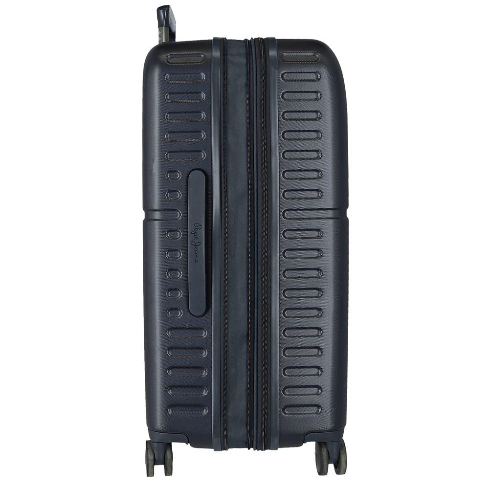 Pepe Jeans Accent Valigia media Blu 48x70x28 cm ABS rigido Chiusura TSA integrata 79L 4,32 kg 4 Doppie ruote