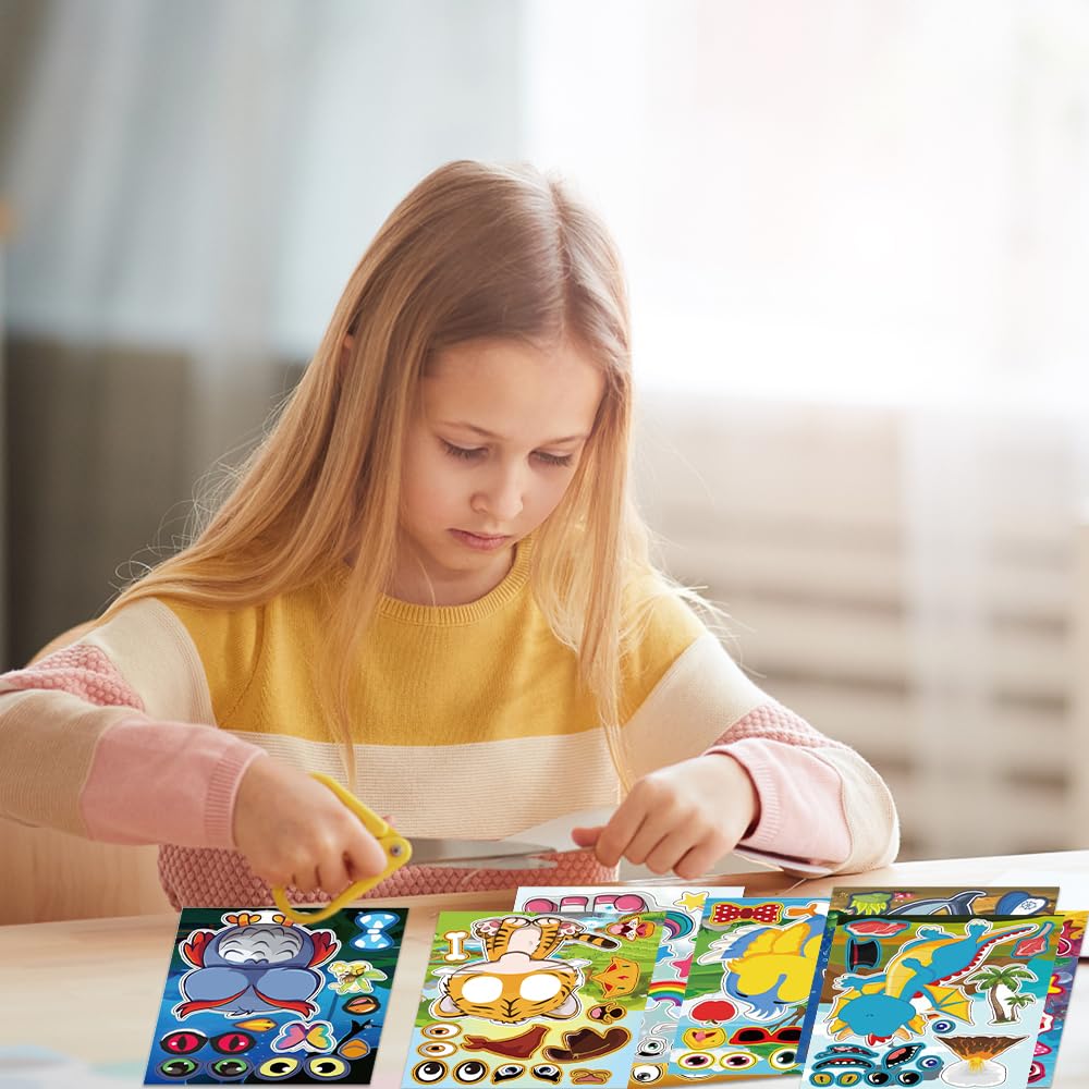 2000+ 3D Aufkleber Set Für Kinder - Tiere, Dinos, Prinzessinnen & Mehr