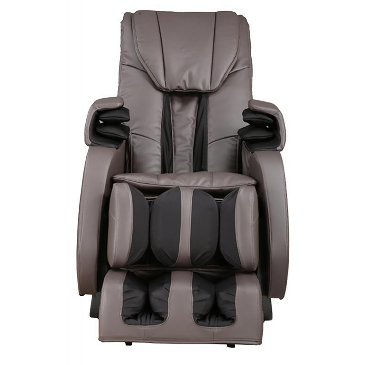 BestMassage EC161 Full Body Zero Gravity Shiatsu Massage Chair in a reclined position, showcasing its brown upholstery and modern design.