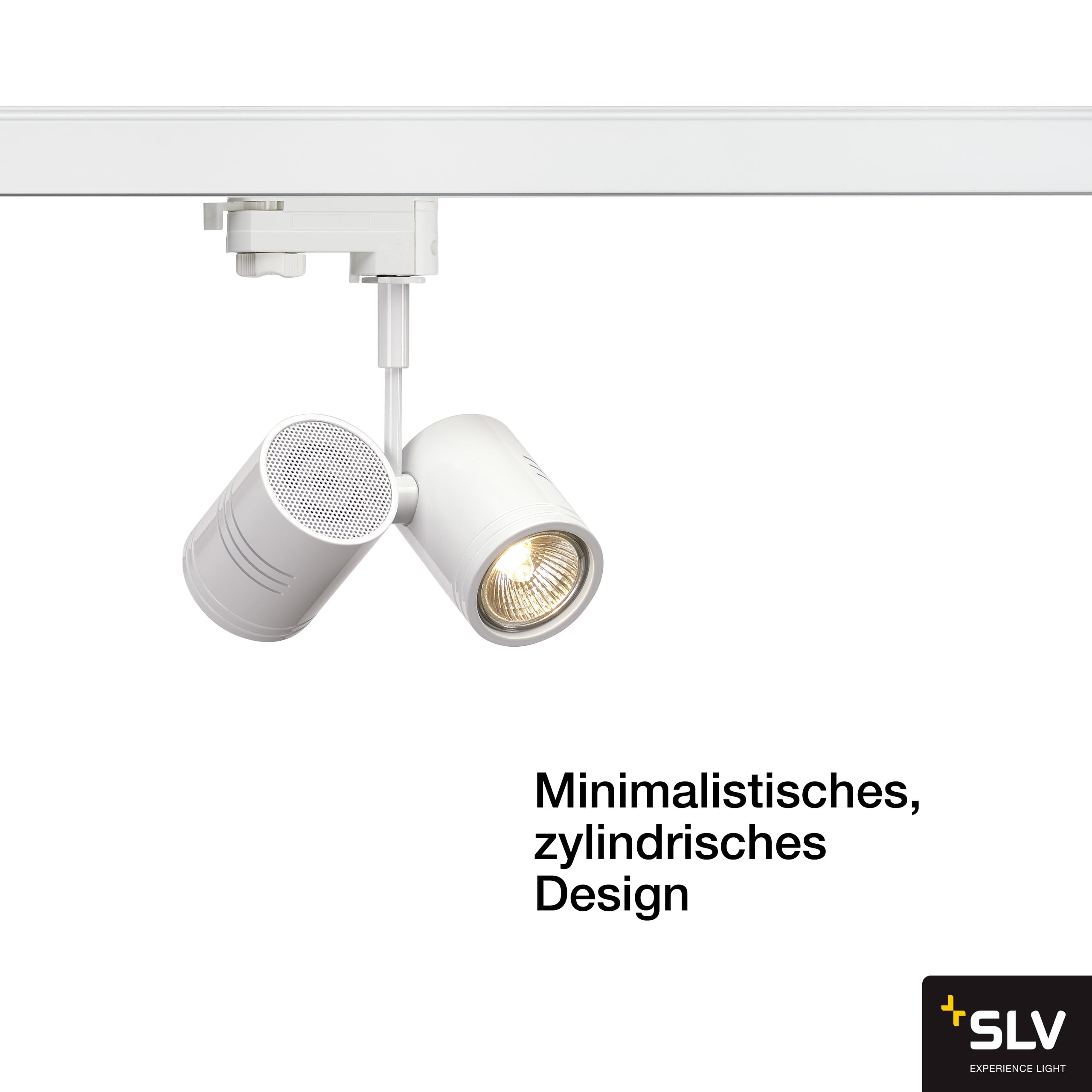 SLV bima iI de la tête ; 2 x gu10 avec adaptateur 3 broches; max. 50 w 152231 mat