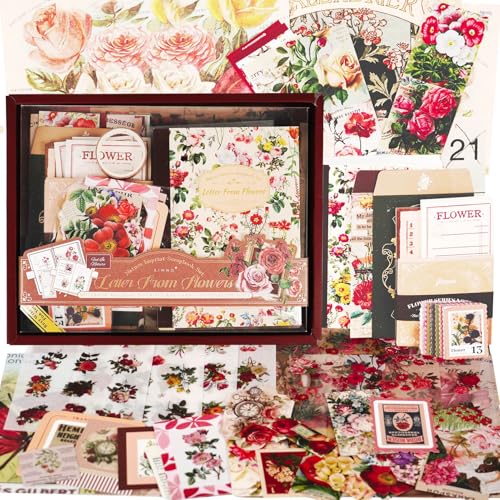 Funto Scrapbooking Kit - 154 PCS Vintage Craft Materials
