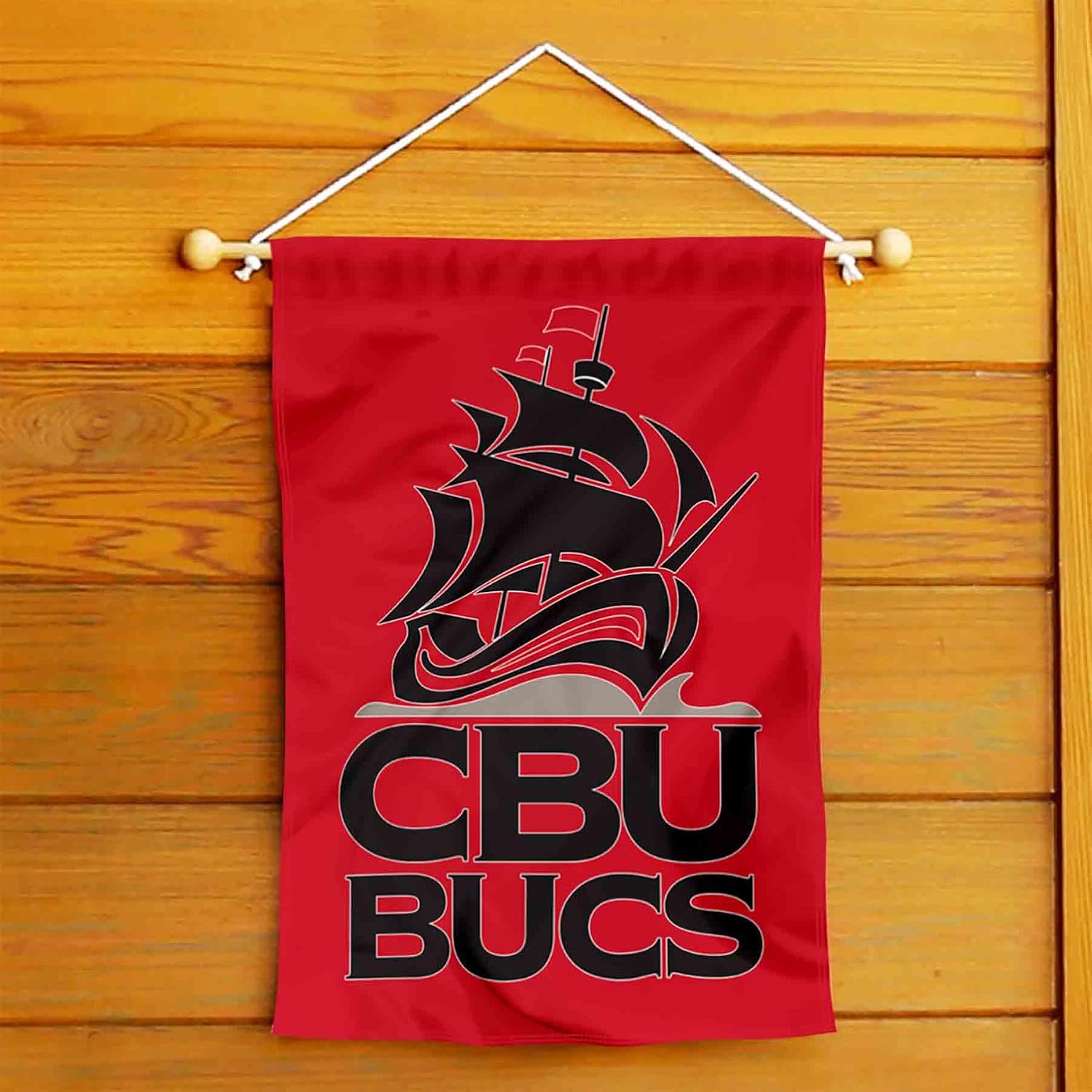 College Flags & Banners Co. Christian Brothers Buccaneers Wordmark Logo Garden Banner Flag