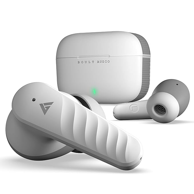 Boult Audio X10 True Wireless in Ear Earbuds with 45H Playtime, 40ms Xtreme Low Latency Mode, ENC Mic, Made in India, Type-C Fast Charging, 10mm Bass Drivers, IPX5, Bluetooth 5.3 Ear Buds (White) at Rs. 899