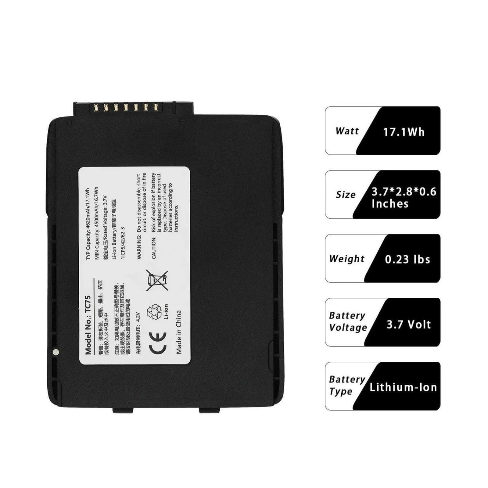 Batería De 4500mAh 82-171249-02 BT-000318-01 For Zebra TC70 TC75 TC77 TC7X