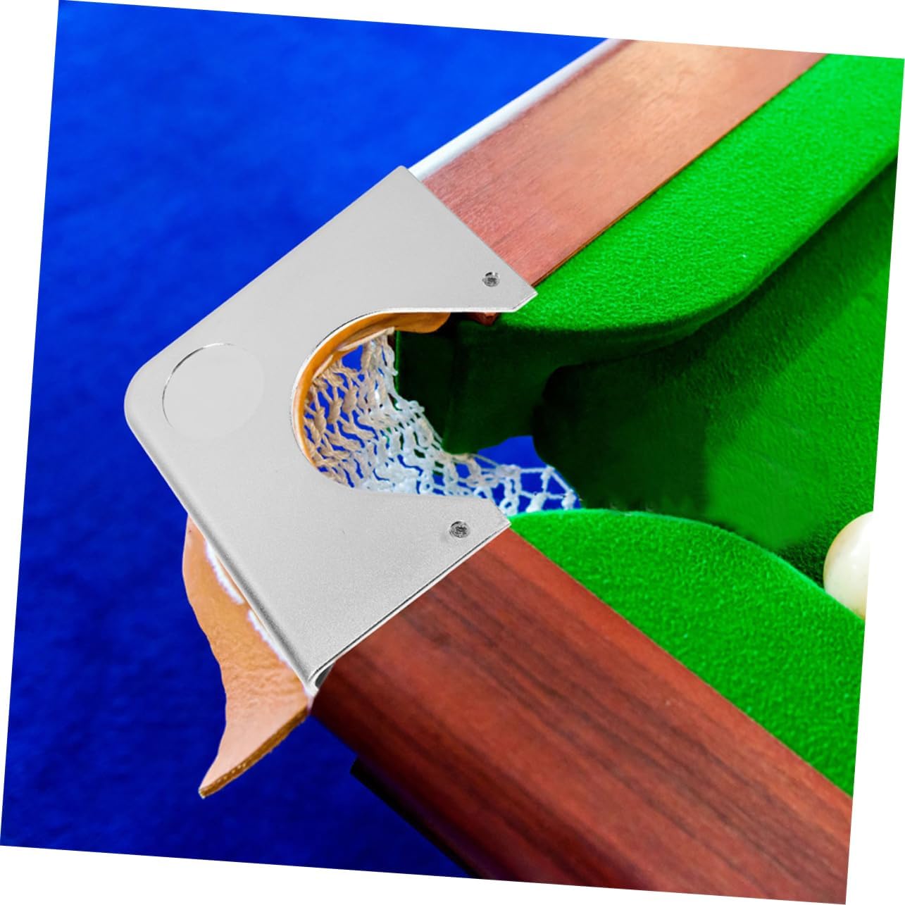 YARNOW Cover Billiard Table Billiard Pool Table Full Cover Pool Table Corner Guard Plate Silver Resin Hard Glue