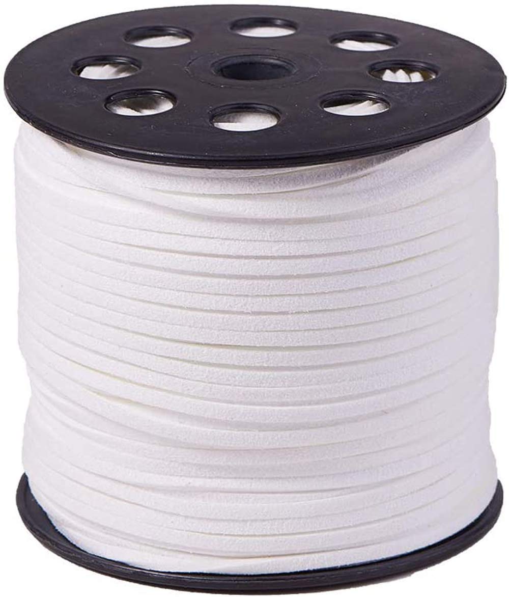 LWPITTY 3mm x100 Yards Suede Cord Suede Lace Faux Leather LWPITTY 3mm x100 Yards Suede Cord Suede Lace Faux Leather
