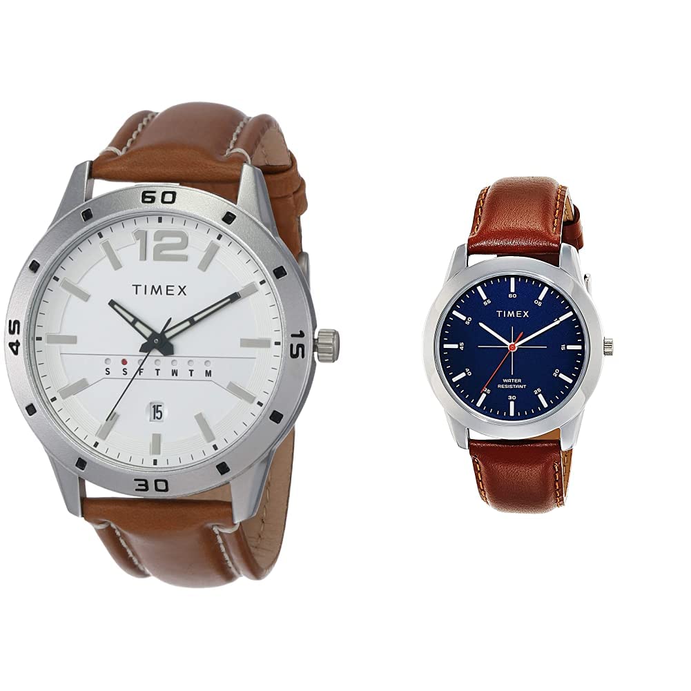 Timex Analog Men White Dial & Blue Dial (TW000U933 + TW00ZR262E) (B07N31JT45) Amazon Price History, Amazon Price Tracker