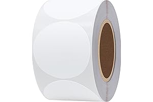 HYBSK 2 Inch Circle Color Direct Thermal Stickers Roll for Shipping Labels,...