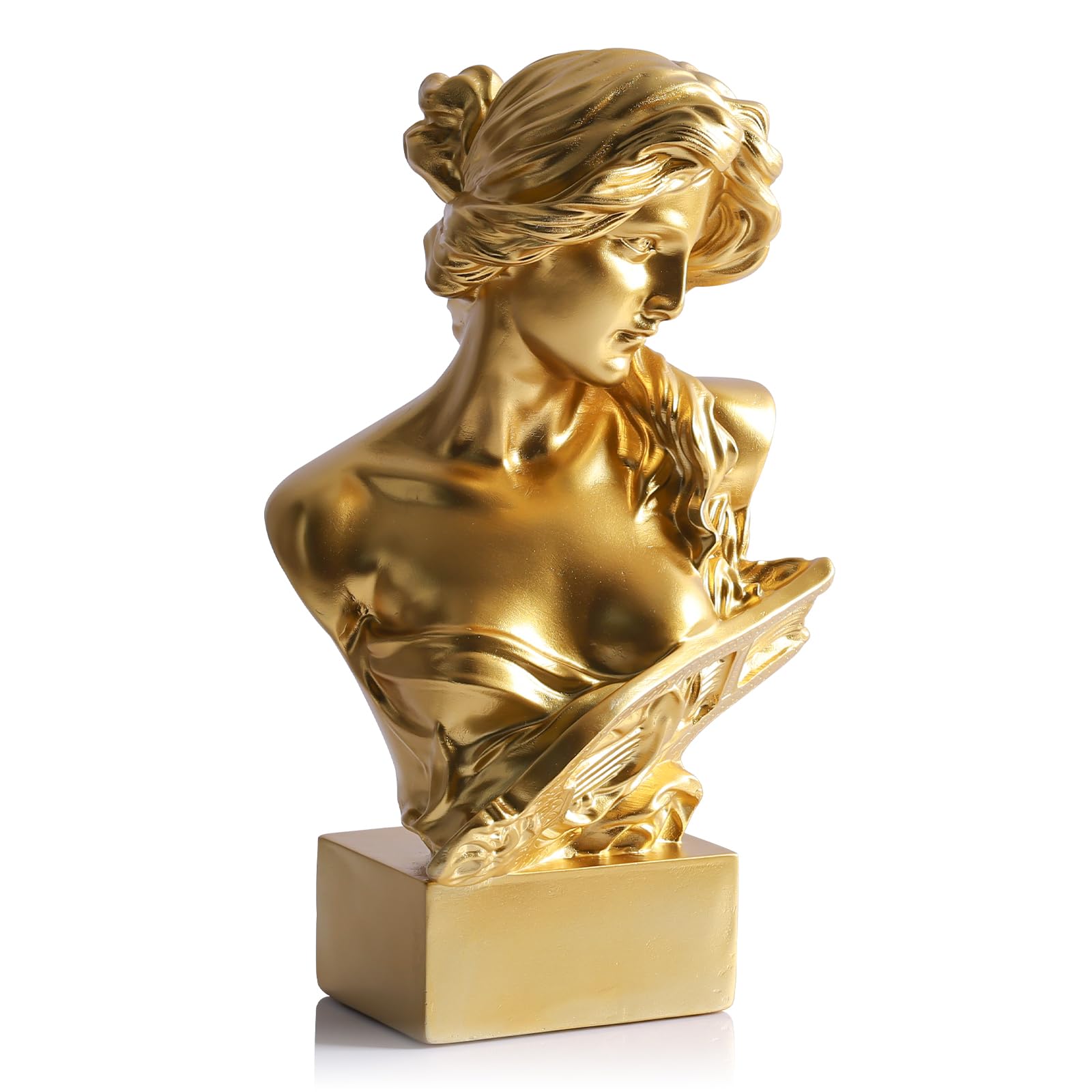 Photo 1 of LCCCK Greek Mythology Bust Statue - Gold Aphrodite Sculpture