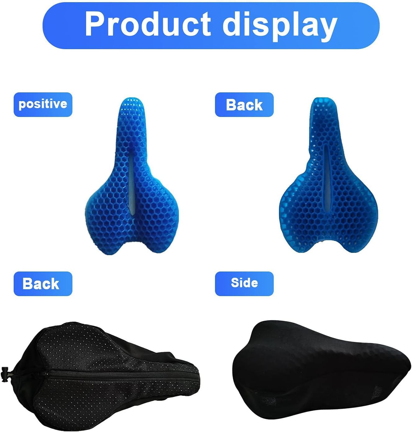 Amazon | 自転車サドルカバーゲルクッションサドル衝撃吸収お尻が痛く