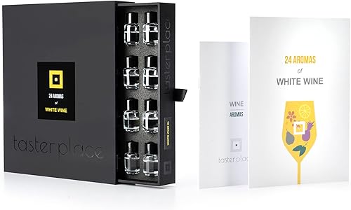 Miniatura 2 de 24 aromas de vino blanco - TASTERPLACE AROMA SET - idioma inglés - para sumilleres y amantes del vino - entrena tu nariz - herramienta