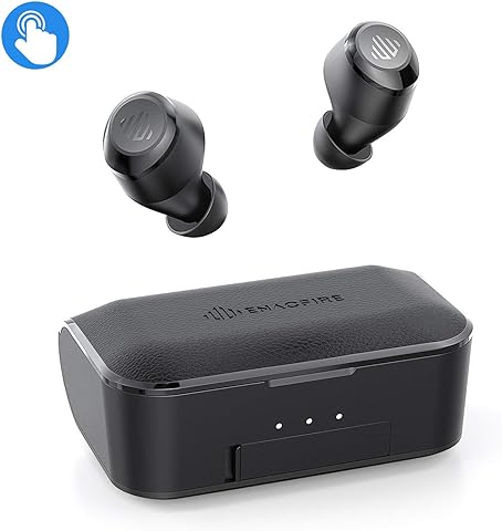 ENACFIRE Wireless Headphones, F1 Wireless Earphones CVC 8.0 Noise Cancellation AptX Stereo Sound Bluetooth Headphones 208H Cycle Playtime Wireless Earbuds Touch Control, IPX8 Waterproof