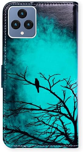 Miniatura 7 de Funda de piel con tapa para T-Mobile REVVL 6X 5G y Revvl 6, incluye ranura para tarjetas y soporte, acabado mate, accesorio para mujer