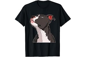 Custom Printed Tshirt American Pit Bull Pitbull Terrier Dog Head Dog Canine Graphic Tee Shirt