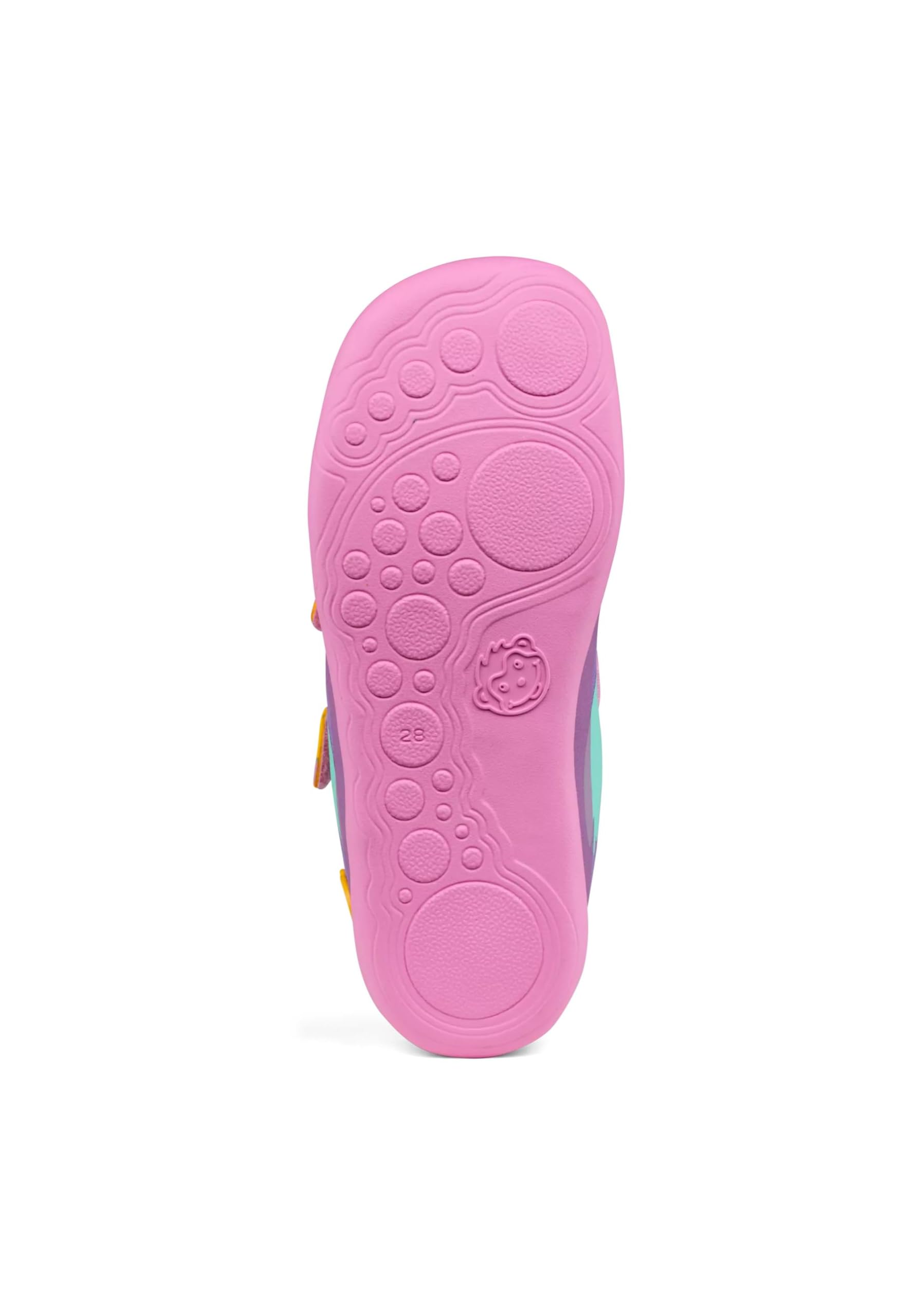 Affenzahn Kinder Barfußschuh Happy Deer aus Bio Baumwolle in Rosa mit Tex Ausstattung.