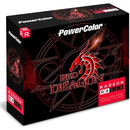 POWER COLOR Red Dragon RX 550 Graphics Card 2GB