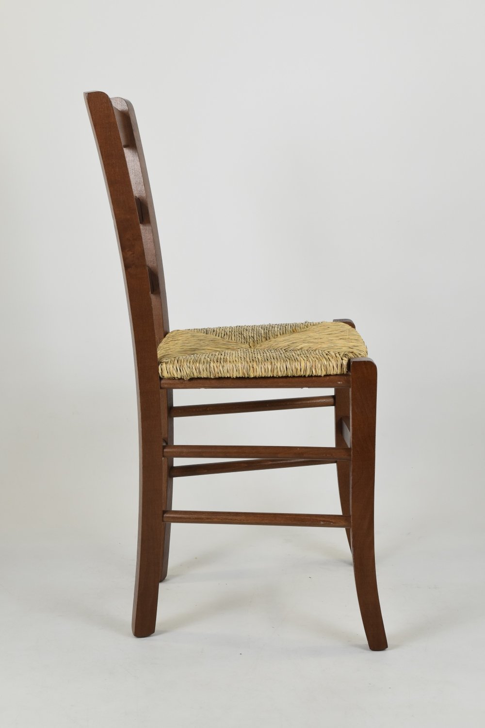 t m c s Tommychairs - Set 2 sillas Cocina Savoie en Madera de Haya Color Nuez y Asiento en Paja