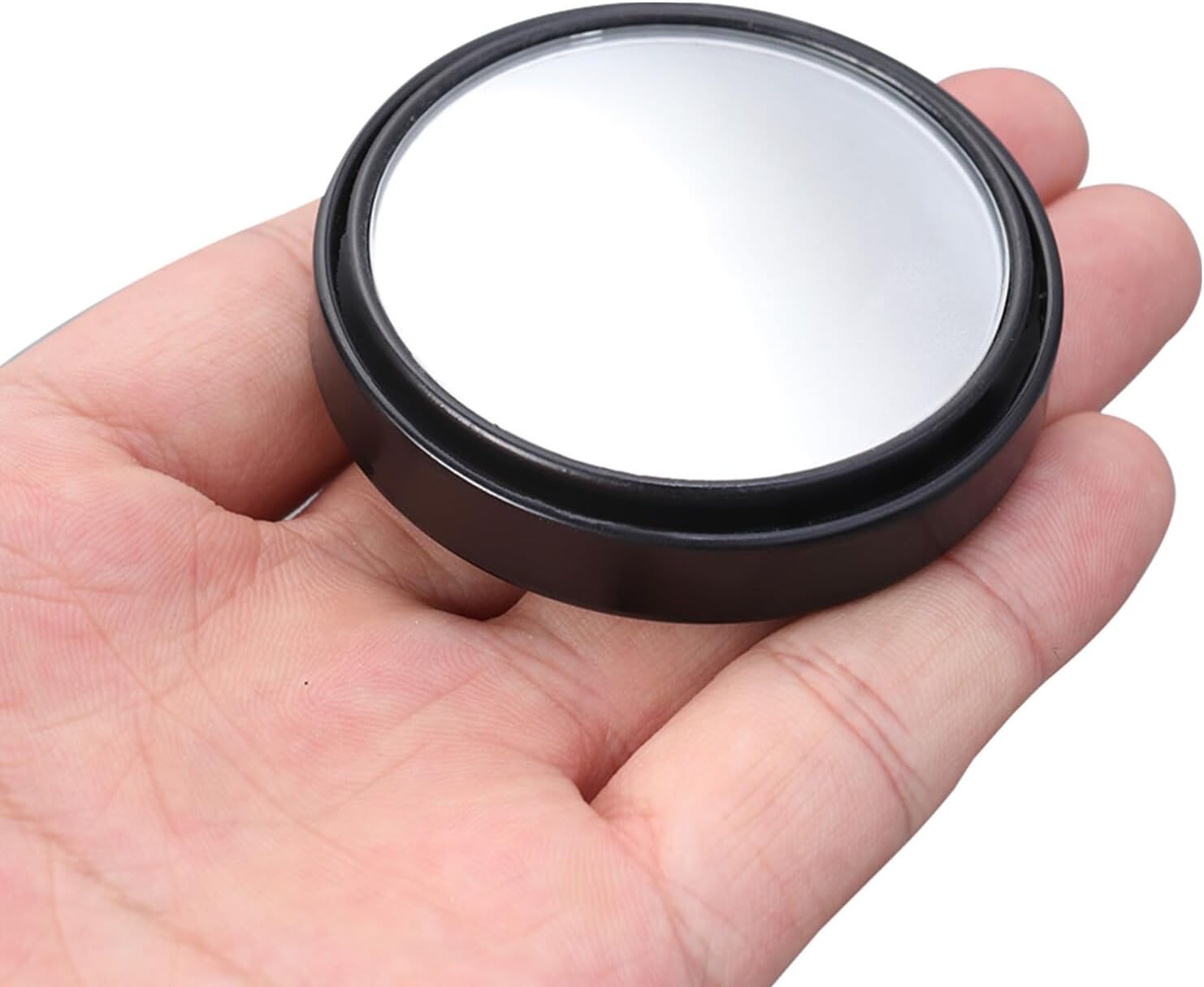 Gadpiparty 10 Pairs 2.16" round Blind Spot Rearview Mirrors for Cars and Trucks, Convex Auxiliary Car Mirrors with Wide Angle Lens, Black Mini Rear View Replacement Set for Enhanced Safety