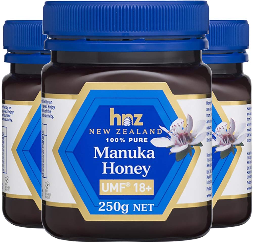 Honey New Zealand HNZ UMF18+ Manuka-Honey 250g (3 Bottle)
