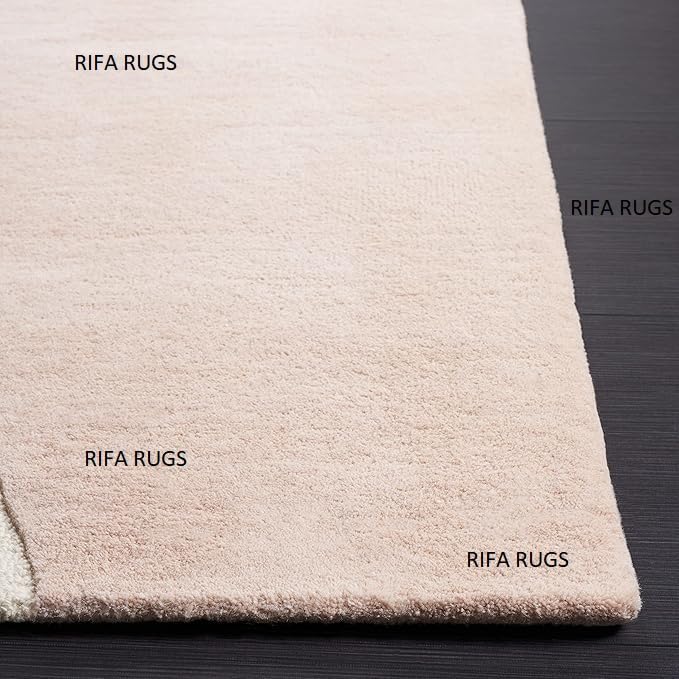 Image of Hand Tufted Carpet Nz Wool with Silk Abstract Design Non Slip Luxury Exclusive Rectangular Carpet for Living Room Bedroom (Size : 8x11 Ft, 244x335 CM), Multicolor